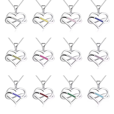 YASVITTI ODM OEM 925 Sterling Silver Sắt trái tim lấp lánh 5A Zirconia Rhodium Plated Hollow Necklace Pendant Jewelry