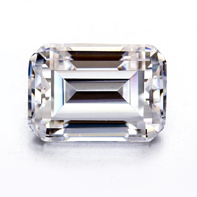 Emerald Cut EF Đen VVS Kim loại đá quý Loose Moissanite Diamond For Rings