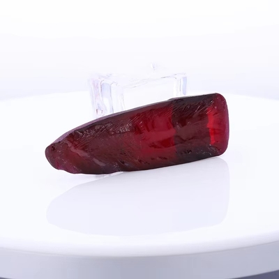 8# Ruby đỏ Corundum tổng hợp thô cho Custom Antique Moissanite nhẫn và dây chuyền
