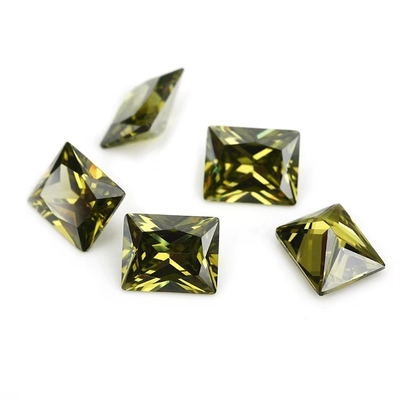 Nhà máy bán buôn đá quý màu Moissanite hình chữ nhật 3A 5A lỏng hình khối Zirconia đá 4ct cho Moissanite nhẫn