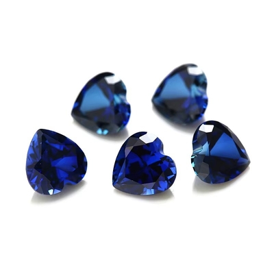 Đá quý lỏng đá quý cắt 3x3mm đến 10x10mm 33# 34# Blue Sapphire đá tổng hợp