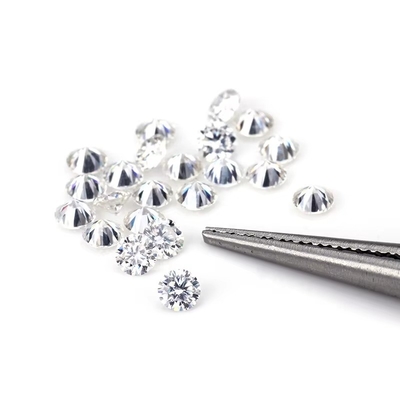 bán buôn nhỏ Moissanite cắt tròn 0.8mm- 3mm Đen D moissanite kim cương VVS1 mỗi carat cho đồ trang sức Hip Hop
