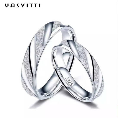 2.11g Festival 19mm Solid Sterling Silver Rings Nhẫn bạc khắc SGS