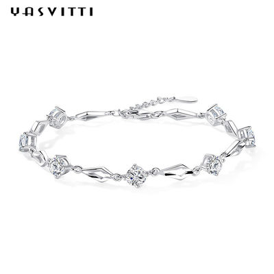 19,5 cm 5 gam bạc Vòng tay trượt bạc Vòng tay tình yêu trái tim Vòng tay vàng ODM