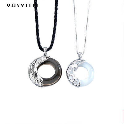 Chuỗi 22in 1,62g Rồng Phượng Vòng Cổ Vị Hôn Thê 925 Sterling Silver Pendants SGS