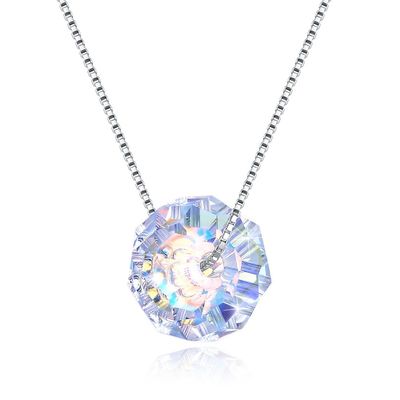 43 cm Pha lê Ball Mặt dây chuyền Vòng cổ 18k Valentine Cổ bạc Vòng cổ SGS