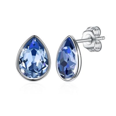 Phụ nữ Hoa tai trang sức bạc Sterling màu hồng