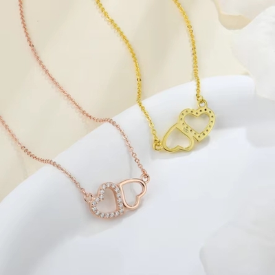 YASVITTI Valentine's Day Gift Luxury Necklace 925 Sterling Silver Fashion Classic Women Heart Necklace trang sức