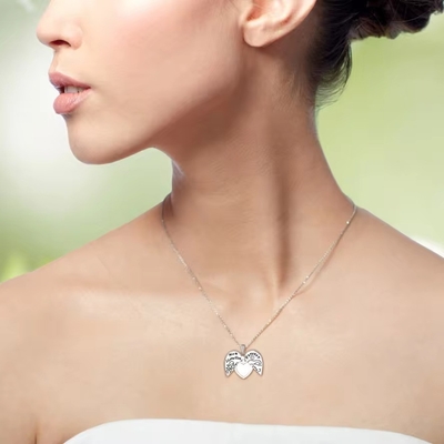 YASVITTI 925 Sterling bạc mẹ tôi yêu bạn mãi mãi trái tim vòng dây chuyền vòng cổ cho phụ nữ