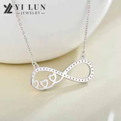 YASVITTI bán lẻ cá nhân hóa cao cấp bạc vòng cổ hoa hồng vàng bọc trái tim vòng cổ dây chuyền cho đồ trang sức