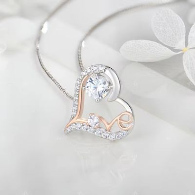 YASVITTI Tôi yêu bạn trái tim dây chuyền vòng cổ sinh nhật ngày Valentine ngày của mẹ Giáng sinh mẹ quà đồ trang sức