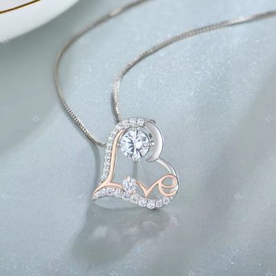 YASVITTI Tôi yêu bạn trái tim dây chuyền vòng cổ sinh nhật ngày Valentine ngày của mẹ Giáng sinh mẹ quà đồ trang sức
