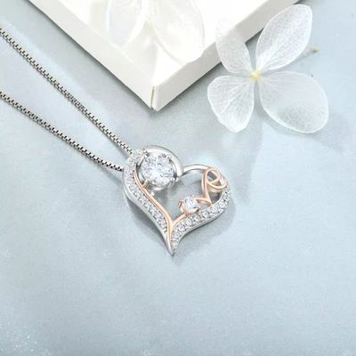 YASVITTI Tôi yêu bạn trái tim dây chuyền vòng cổ sinh nhật ngày Valentine ngày của mẹ Giáng sinh mẹ quà đồ trang sức