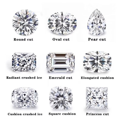 Phòng thí nghiệm trưởng thành Moissanite kim cương bằng chứng VVS 7-Carat Đèn tươi Custom Kim cương tổng hợp