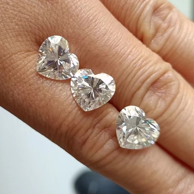 Đồ kim cương Moissanite kim cương 1ct hình trái tim cho nhẫn