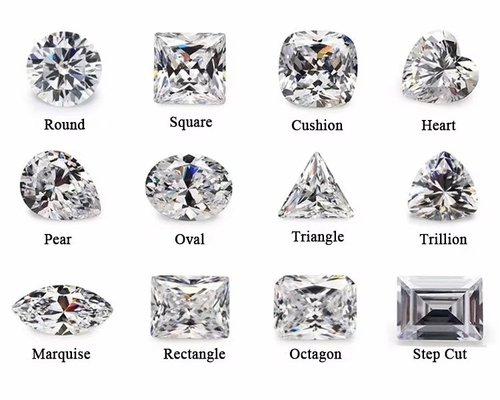 Đồ kim cương Moissanite kim cương 1ct hình trái tim cho nhẫn