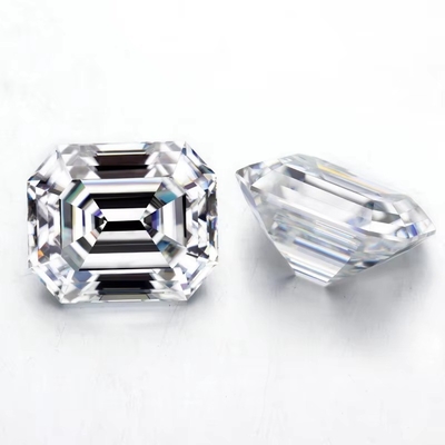 Emerald Cut EF Đen VVS Kim loại đá quý Loose Moissanite Diamond For Rings