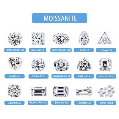 Không màu DEF Màu Moissanite Đá trang sức cắt lỏng cho vòng tay quần vợt nhẫn