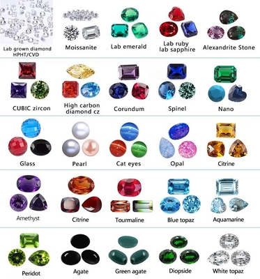Không màu DEF Màu Moissanite Đá trang sức cắt lỏng cho vòng tay quần vợt nhẫn
