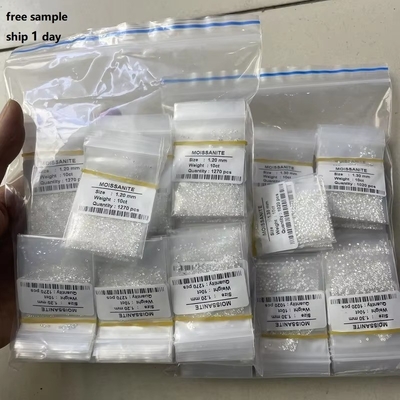 Phòng thí nghiệm tạo ra Vvs Kim cương tròn cắt rực rỡ kích thước nhỏ trắng D lỏng Melee Moissanite