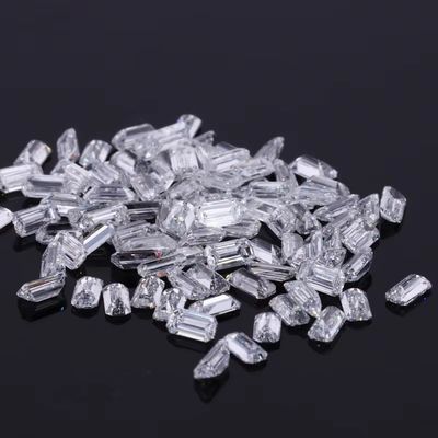 3 carat Cỡ nhỏ Ngọc lục bảo cắt Vvs Phòng thí nghiệm trưởng thành Kim cương Melee Moissanite cho đồ trang sức