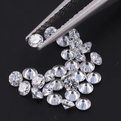 0.8-3.3mm Tròn Đẹp Nhìn Người Làm Kim cương Moissanite DEF VVS VS Phòng thí nghiệm trưởng thành Kim cương