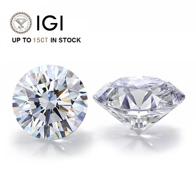 1 carat HPHT CVD Kim cương DEF Màu sắc VS VVS Tròn cắt rực rỡ Phòng thí nghiệm trưởng thành Kim cương lỏng lẻo