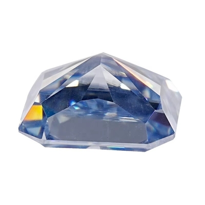 VVS 1ct đá nghiền Radiant cắt lỏng Moissanite kim cương xanh Melee Moissanite