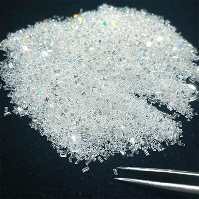Không có lỗi Melee Moissanite Baguette cắt lỏng D Màu Vvs1 Moissanite Kim cương
