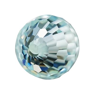 Vật liệu đá quý Phòng thí nghiệm tổng hợp tạo ra hạt Moissanite màu xanh tròn để làm đồ trang sức