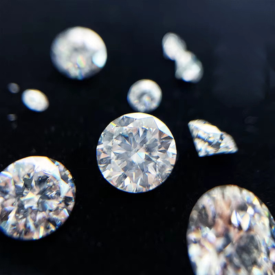 5mm-20mm VVS1 Tròn trắng cắt lỏng Moissanite đá xử lý nhiệt cho vòng tai Stud