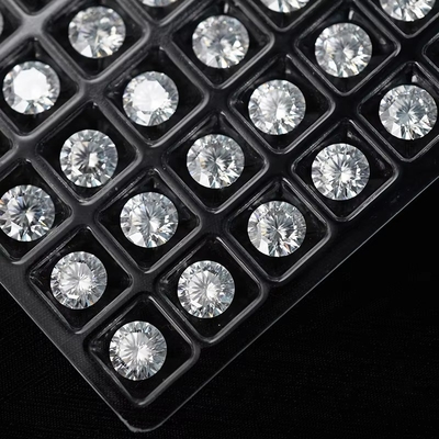 5mm-20mm VVS1 Tròn trắng cắt lỏng Moissanite đá xử lý nhiệt cho vòng tai Stud