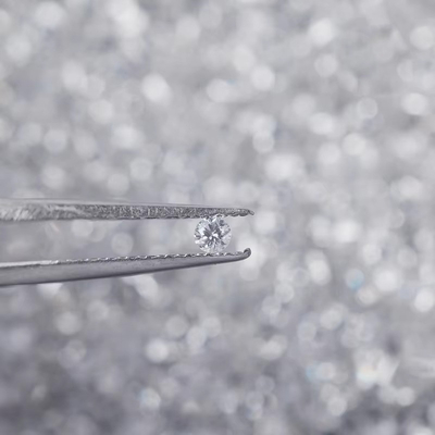 GRA tổng hợp VVS Melee Moissanite tròn Đá quý cắt lỏng rực rỡ Moissanite kim cương