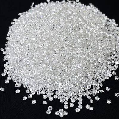 Moissanite kích thước nhỏ vòng với hiệu ứng quang học chơi màu