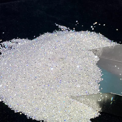 Moissanite kích thước nhỏ vòng với hiệu ứng quang học chơi màu
