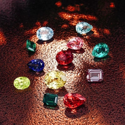 Oval Brilliant Cut 6 * 8mm Chứng nhận phòng thí nghiệm trưởng thành màu lỏng Moissanite cho nữ trang sức