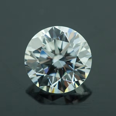 3A / 5A Cubic Zirconia Loose Stones Đá cắt ròng hình dạng tròn màu trắng 6mm 8mm đá quý