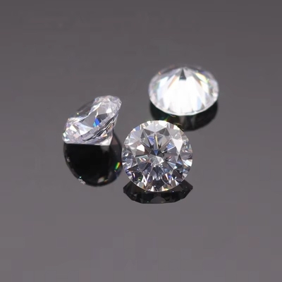 3A / 5A Cubic Zirconia Loose Stones Đá cắt ròng hình dạng tròn màu trắng 6mm 8mm đá quý