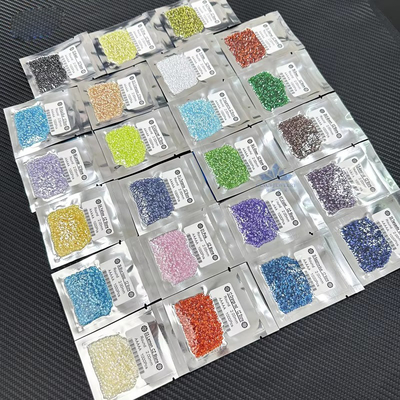 Màu trắng tròn máy cắt tổng hợp hình khối Zirconia Cz đá cho nhẫn đính hôn