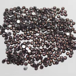 Rose Cut Cubic Zirconia moissanite Round Brilliant Cut Gemstone Điều trị nhiệt được áp dụng