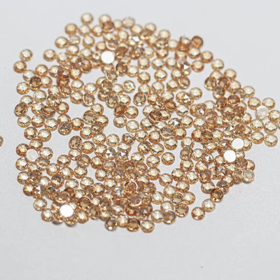Rose Cut Cubic Zirconia moissanite Round Brilliant Cut Gemstone Điều trị nhiệt được áp dụng