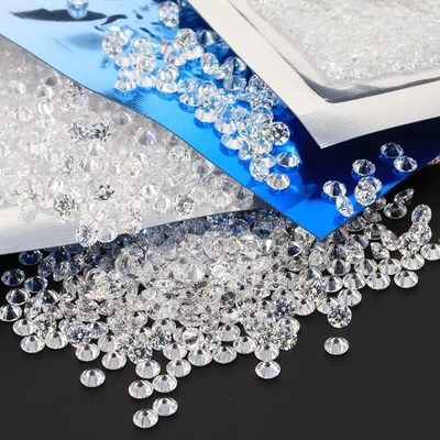 1000pcs / gói 5A Melee trắng CZ đá lỏng cubic Zirconia cho nữ trang sức Moissanite