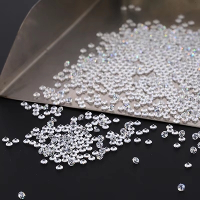 Nhẫn đính hôn Vàng Moissanite kim cương 0,9mm - 3mm kích thước Melee Cubic Zirconia