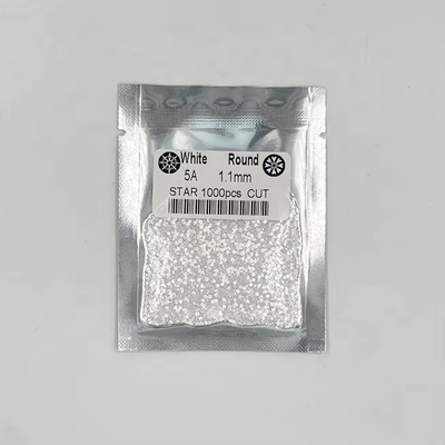 5A Chất lượng 1000pcs / túi 1mm - 3.0mm Đá đá Đá kim cương màu trắng