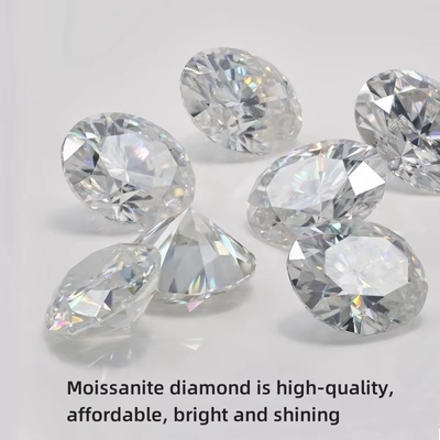Kim cương hình bầu dục Đẹp cắt lỏng Moissanite kim cương 3 * 5mm-10 * 14mm Kích thước nhỏ Để làm đồ trang sức