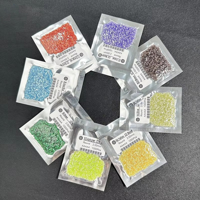 Nhẫn đính hôn hình bầu dục Moissanite Zirconia Đá quý lỏng màu tròn Zirconia khối tổng hợp