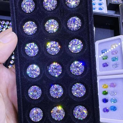 Moissanite Bông Tròn Cắt Rực Rỡ Phòng Tạo Ra VVS Rời Moissanite Kim Cương Cho Nhẫn Cưới Moissanite Nhẫn Hầu Tước
