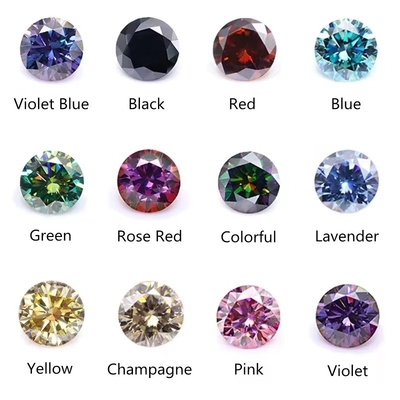 Princess Cut Vivid Yellow Mosanita VVS Loose Emerald Moissanite Kim cương moissanite nhẫn hoa hồng moissanite nhẫn hứa hẹn