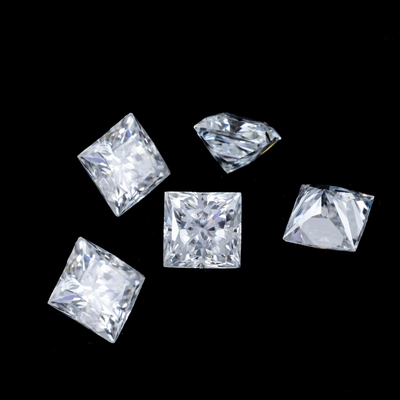 Princess Green Yellow Pink Moissanite Stone VVS Loose Cushion Mosanita Kim cương vàng hồng moissanite nhẫn đính hôn