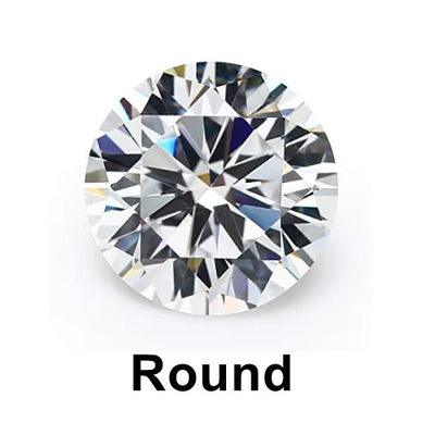 Moissanite nhẫn hình bầu dục Kim loại đá quý tròn tuyệt đẹp cắt Charles VVS Loose Mossanite Kim cương moissanite nhẫn 1 carat